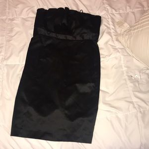 NWT! Black Strapless Evening Dress | The Limited
